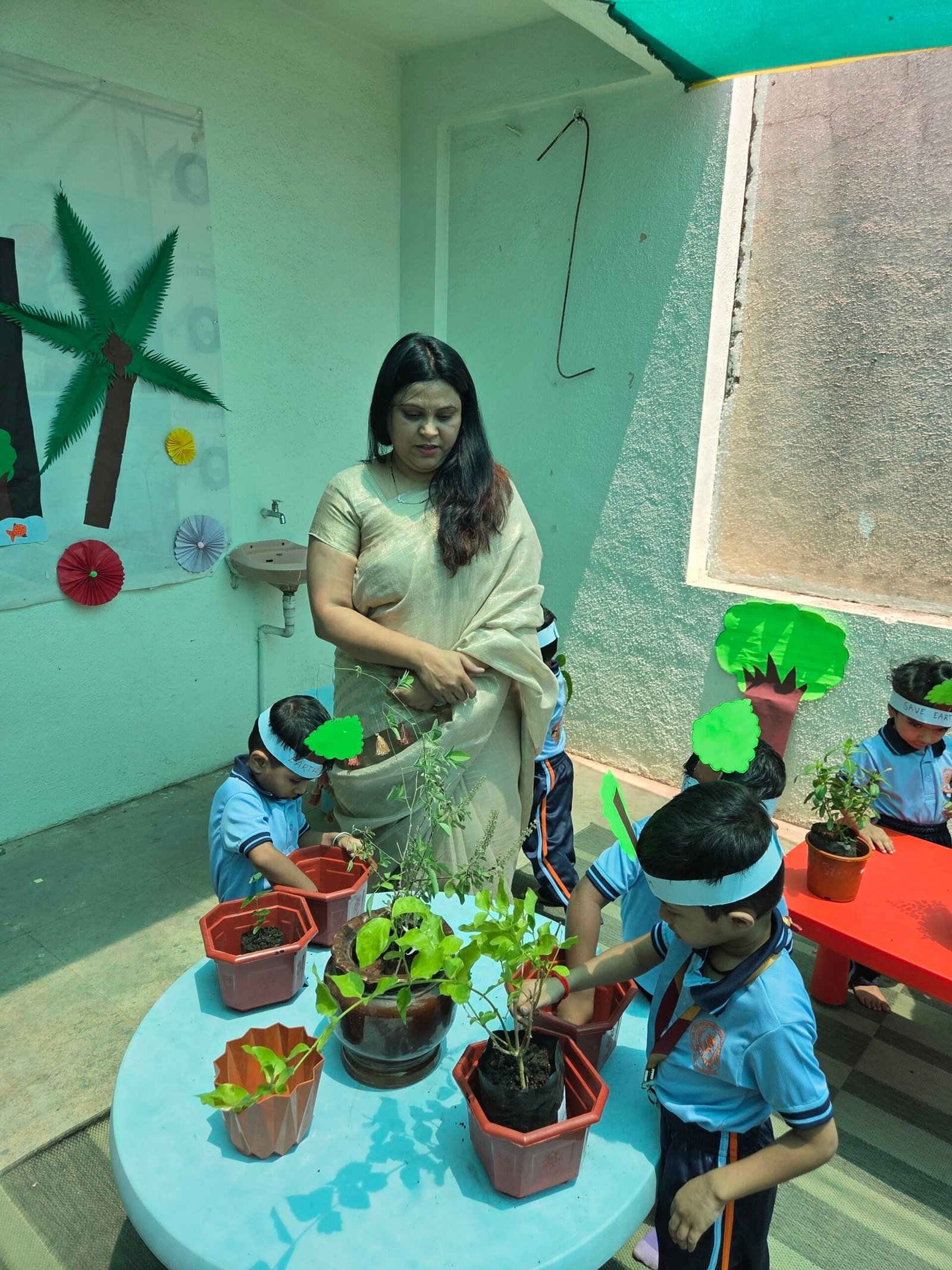 World Environment Day activity at Tiny Tots Pre School, Talegaon Dabhade