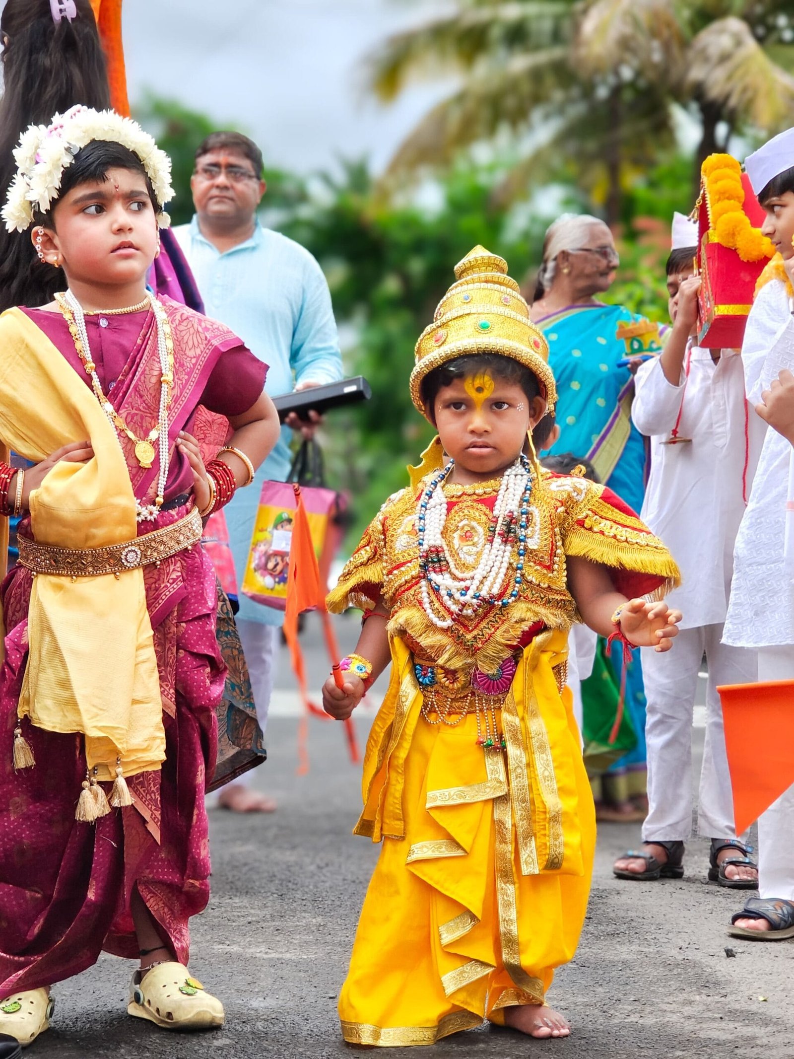 Ashadhi Ekadashi mini Dindi celebration at Tiny Tots Pre School, Talegaon Dabhade