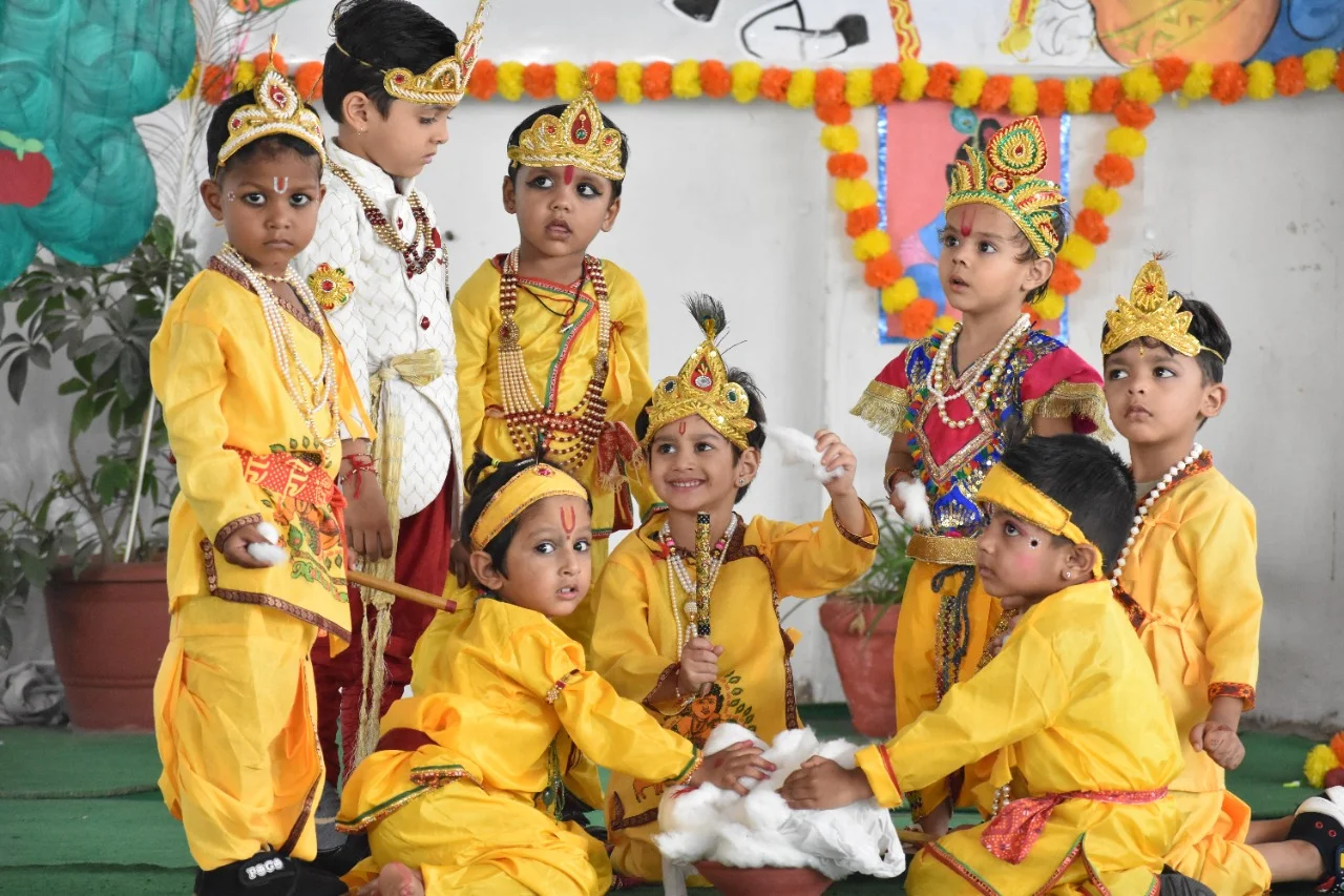 Shri Krishna Janmashtami celebration at Tiny Tots Pre School, Talegaon Dabhade